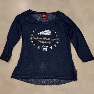 Indian Motorcycle Women's Navy Top